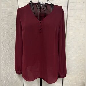 Burgundy Blouse